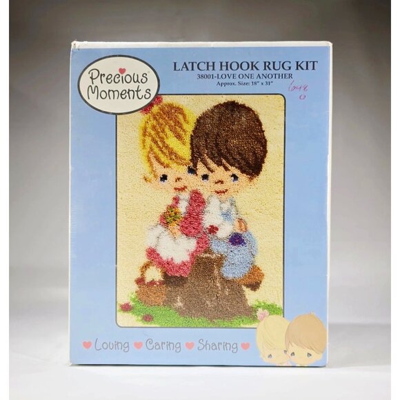 Precious Moments Latch Hook Rug Kit Love One Another 38001, 18"x31" - Picture 1 of 6